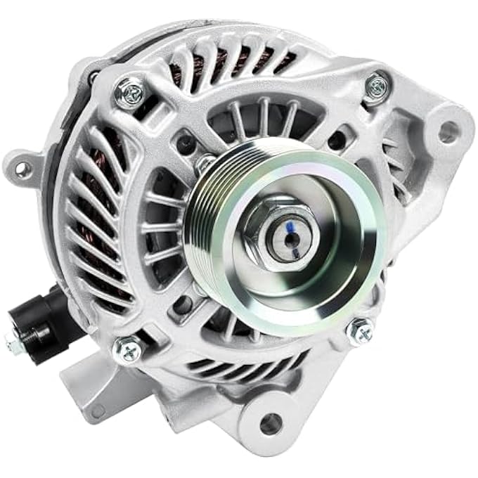 Grezuton Alternator Compatible with Honda Civic 2006 2007 2008 2011 L4 1.8L,2009-2010 L4 1.8L (MFI) for 80A 12V CW 7-Groove Pulley,11176N,Replace# 31100RNAA01,31100RNAA012M2,AHGA67,A002TC1391 - Image 1