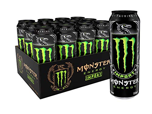 Monster Energy Import, Energy Drink, 18.6 Ounce (Pack of 12) - Image 1