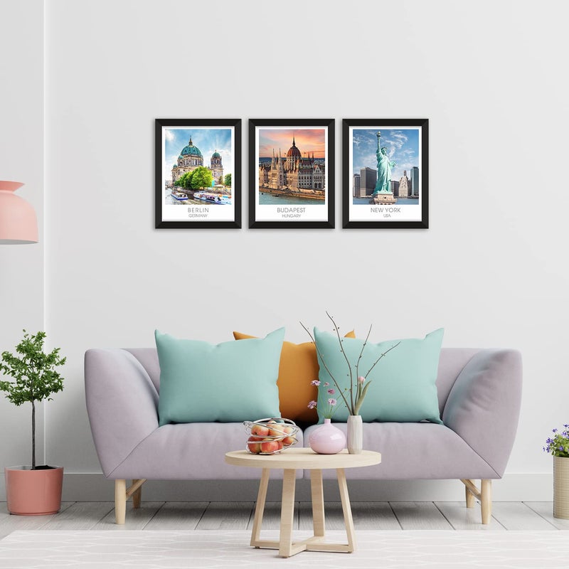 PAPER PLANE DESIGN Travel Wall Decor Frame Paintings for Living Room, Office, Home Wall Decor Big Size 11 x 14 inch (Style -2, 3) - Image 3