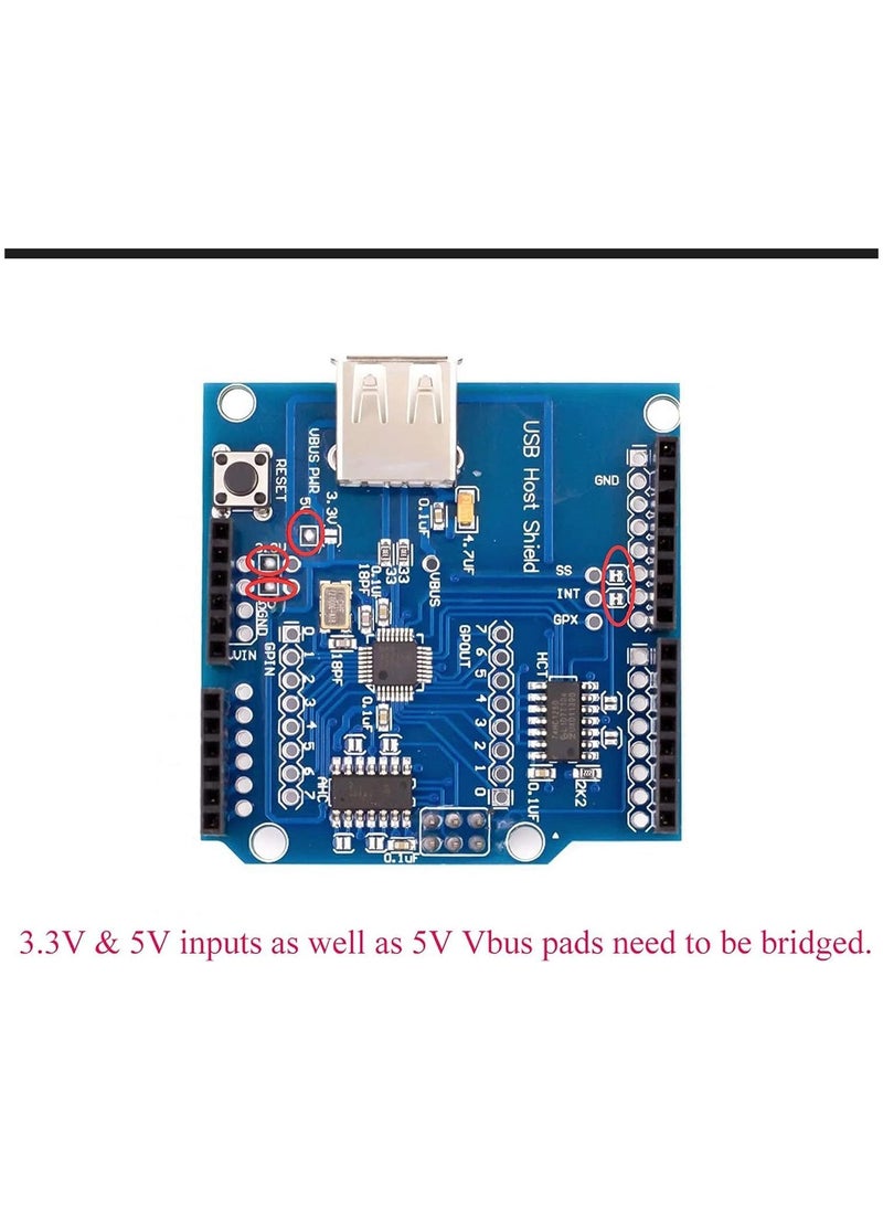 Generic - USB Accessories - USB Host Shield for Arduino, Expansion Board for Connecting USB Devices - Image 1