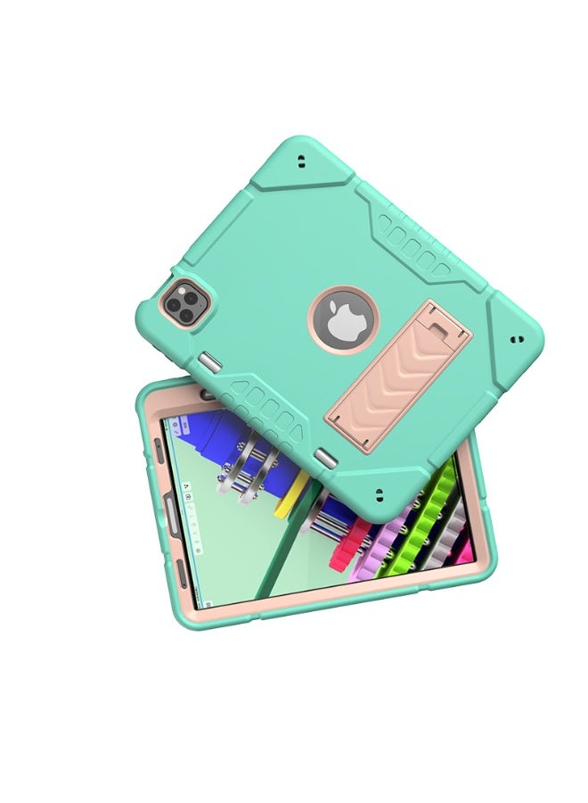 عام غطاء آيباد إير 11 بوصة M2 2024، غطاء آيباد إير الجيل السادس مع حامل قائم وحامل قلم، غطاء لوحي متين ثلاثي الوظائف مقاوم للصدمات. - Image 4