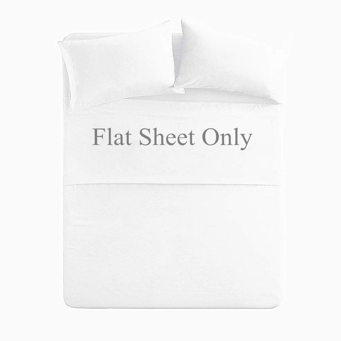 QUEEN SIZE FLAT SHEET SINGLE 300 THREAD COUNT 100 EGYPTIAN COTTON QUALITY HOTEL COLLECTION LUXURY FLAT SHEET SOLD SEPARATELY WHITE