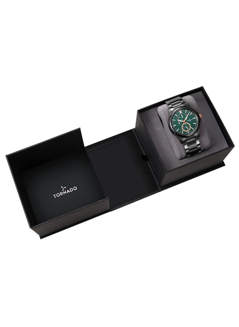 TORNADO Men's Stainless Steel Multi Function Watch T6107-XBXHK - 45x51 mm
