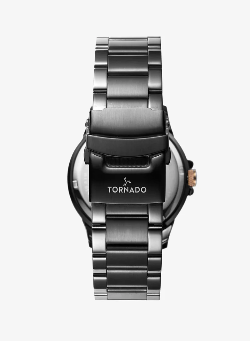 Tornado Green with rose gold highlights Men's Stainless Steel Multi Function Watch T6107-XBXHK - 45x51 mm for Men | Best Price UAE
