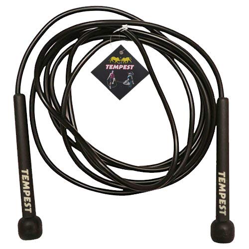 TEMPEST Adjustable Skipping Rope For Men,Women and Kids, Black - Image 1