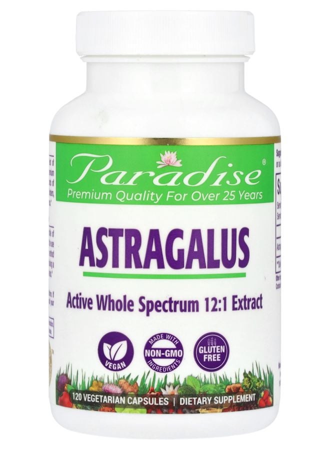 Paradise Herbs Astragalus 120 Vegetarian Capsules