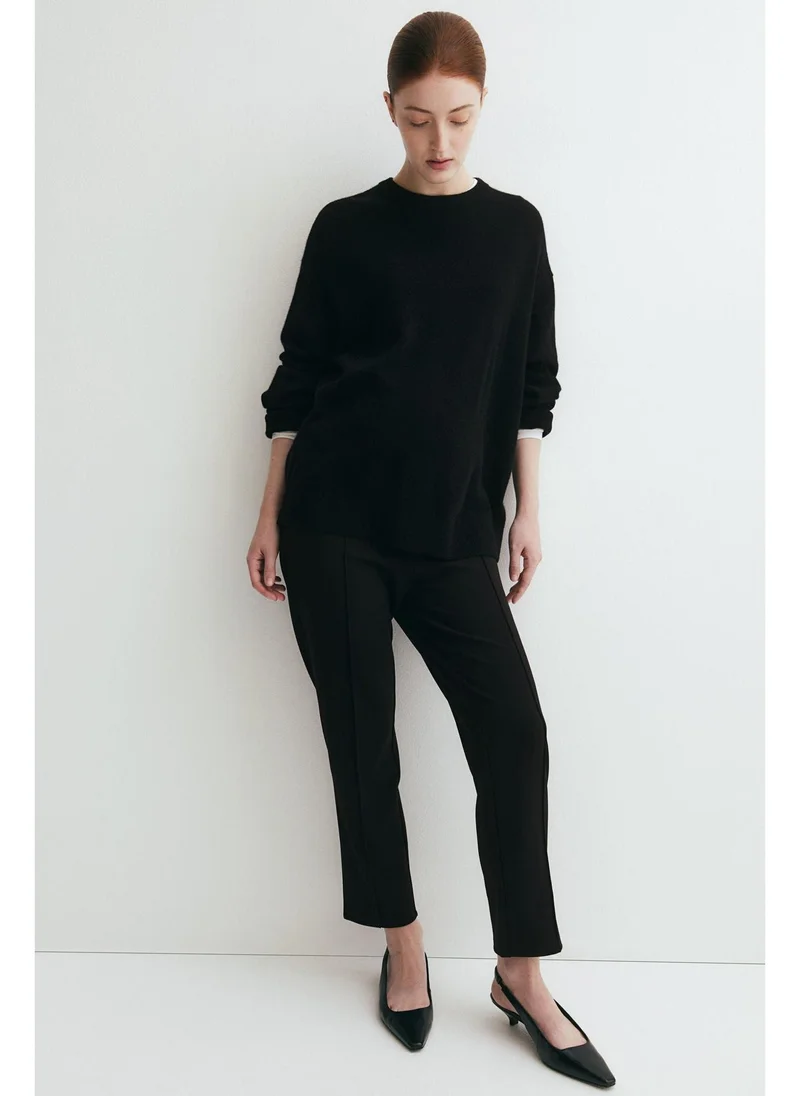 اتش اند ام MAMA Crease-leg trousers