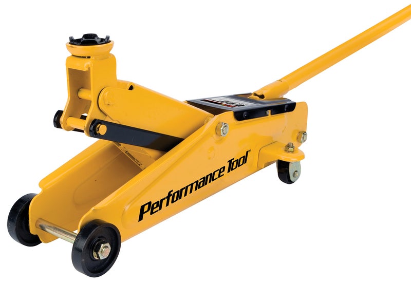 Performance Tool W1614 2 Ton (4,000 lbs.) Capacity Floor Jack Made With Heavy Duty Steel And Swivel Rear Casters - Image 1