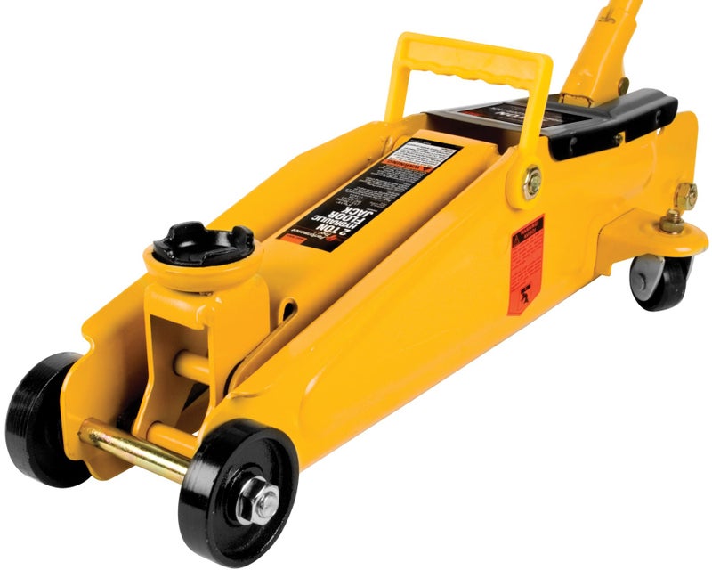 Performance Tool W1614 2 Ton (4,000 lbs.) Capacity Floor Jack Made With Heavy Duty Steel And Swivel Rear Casters - Image 2