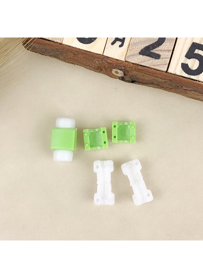 Generic - Apple Mobile Phone Data Cable Protective Cover Creative Headset Charging Cable Anti-Break Winding Plastic Protective Head Protector-Color:Black (bulk Without Packaging) - Image 1