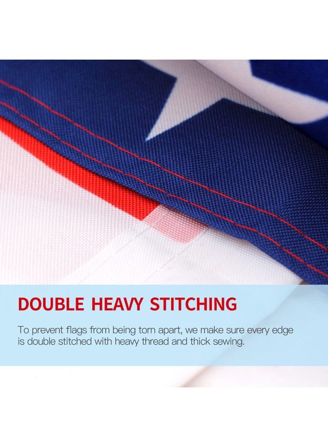 ANLEY Fly Breeze 3x5 Foot American US Polyester Flag - Vivid Color and UV Fade Resistant - Canvas Header and Double Stitched - USA Flags with Brass Grommets 3 X 5 Ft - Image 5