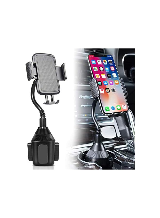 PROMASS Cup Holder Phone Mount Universal Adjustable Gooseneck Cup Holder Cradle Car Mount for Cell Phone iPhone Xs/XS Max/X/8/7 Plus/Galaxy - Image 2