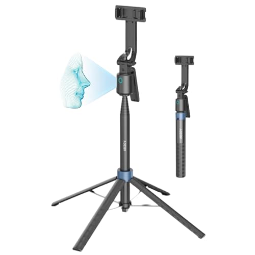 ADZOY Professional ADL-Q13 Intelligent AI Tracker Selfie Stick 180cm Wide Angle 360 Degrees Gimbal Foldable Auto Face Tracking with Remote | Overhead Phone Holder Stabilizer - Image 1