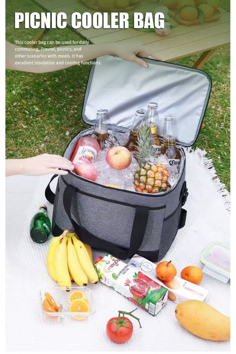 EXCLIFE Insulated lunch box bag student lunch bag office worker lunch bag picnic outing insulation bag - Image 3