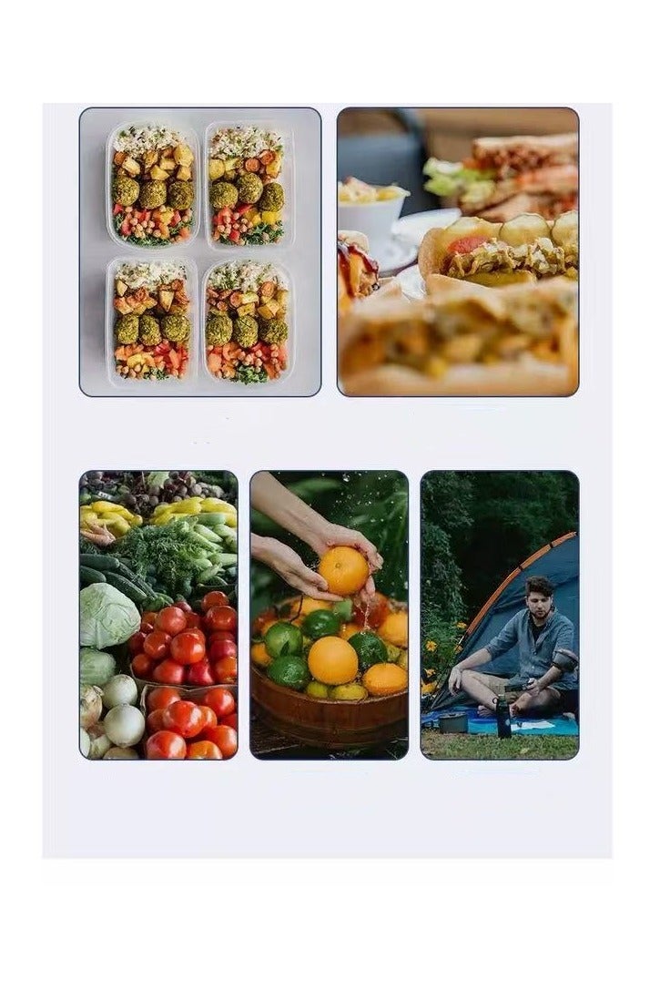 EXCLIFE Insulated lunch box bag student lunch bag office worker lunch bag picnic outing insulation bag - Image 4