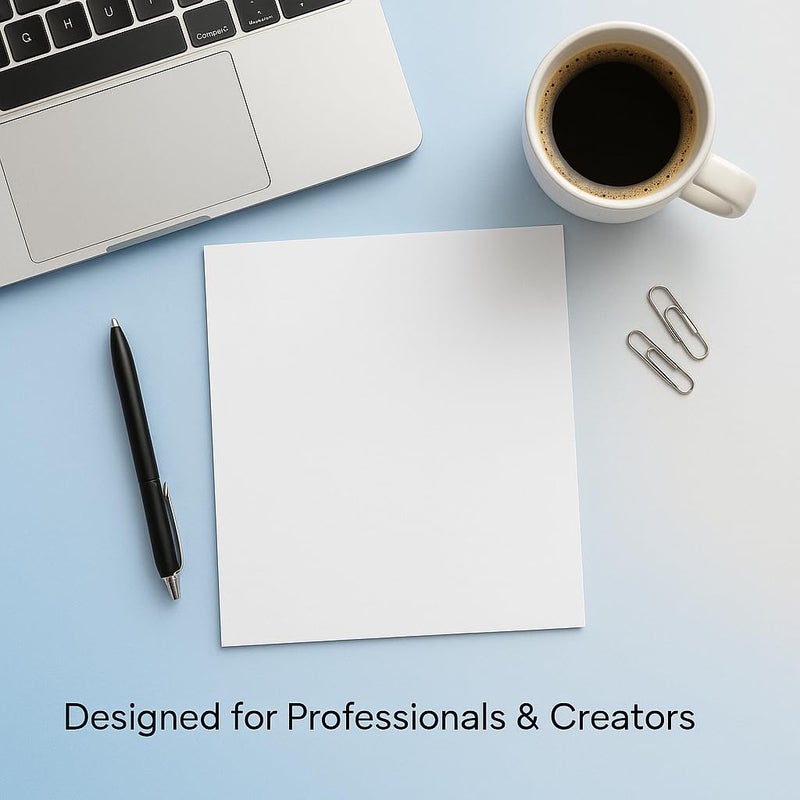 OPENFIRST A4 Premium Snow White Paper – 80 GSM Ultra Smooth Finish | Double Side Printable Colored Sheets For Invoicing, Office, Craft, Letterhead & Projects | Pack of 100 Sheets (Snow White) - Image 2