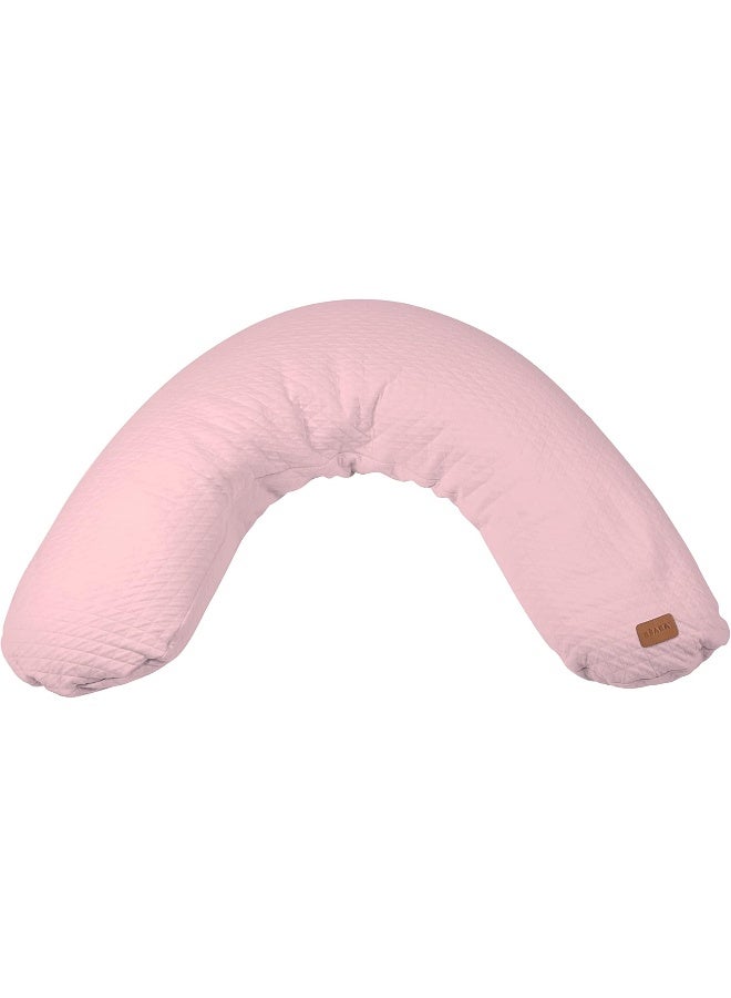 BEABA Red Castle, Breastfeeding And Maternity Pillow Pregnancy Pillow Multifunctional Ideal For Sleeping And Nursing Perfect Support And Comfort Cotton Big Flopsy 170Cm Pink - Image 1