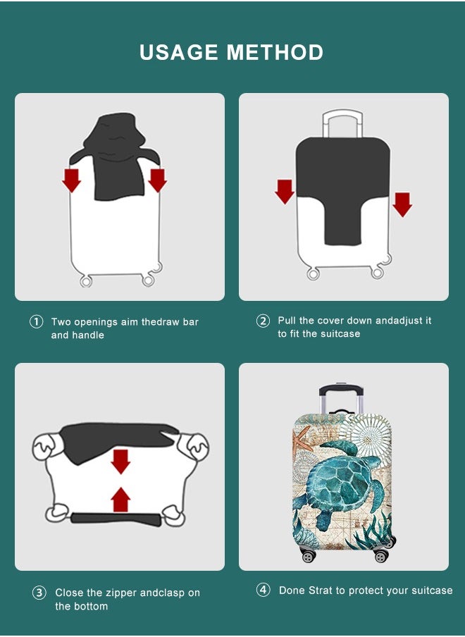 URbazaar Elastic Travel Luggage Cover Travel Suitcase Protective Cover for Trunk Case Apply to 18-30 inch luggage Suitcase Cover  - Image 5