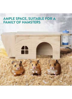Navaris Navaris Guinea Pig House - Hides or Hideout for Your Small Pet - Place to Hide for Syrian Hamsters Gerbil Rat Chinchilla Mouse Hamster in Igloo Cottage Houses  - Image 4
