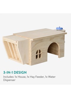 Navaris Navaris Guinea Pig House - Hides or Hideout for Your Small Pet - Place to Hide for Syrian Hamsters Gerbil Rat Chinchilla Mouse Hamster in Igloo Cottage Houses  - Image 3