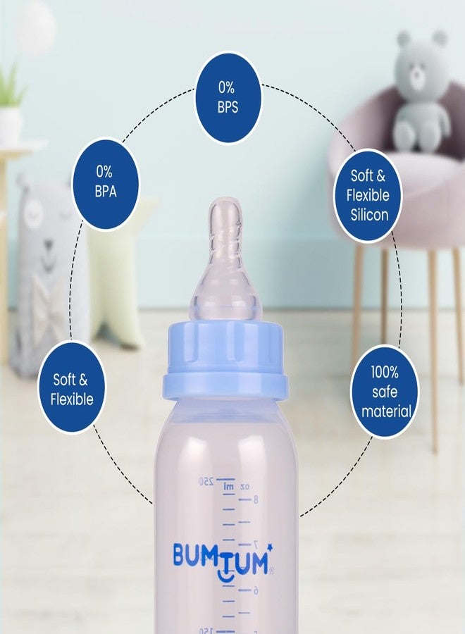 BUMTUM Nurture Anti Colic Teat/Nipple for Wide Neck Bottle |4pcs- Medium Size |Bottle Nipple for Baby, 6m+ | Soft & Flexible Silicone| Leak Proof, Bpa Free - Image 3