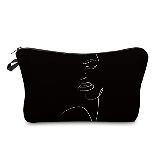 Deanfun Makeup Case Small, Cosmetic Zipper Bag Waterproof for Purse Mini, Women Cute Traveling Accessories Pouch for Ladies Thanksgiving Christmas Gifts(D2-55884) - Image 1