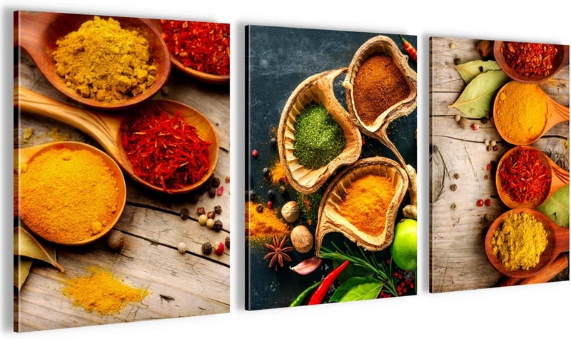 Novart Kitchen Spices Wall Picture Set - Image 1