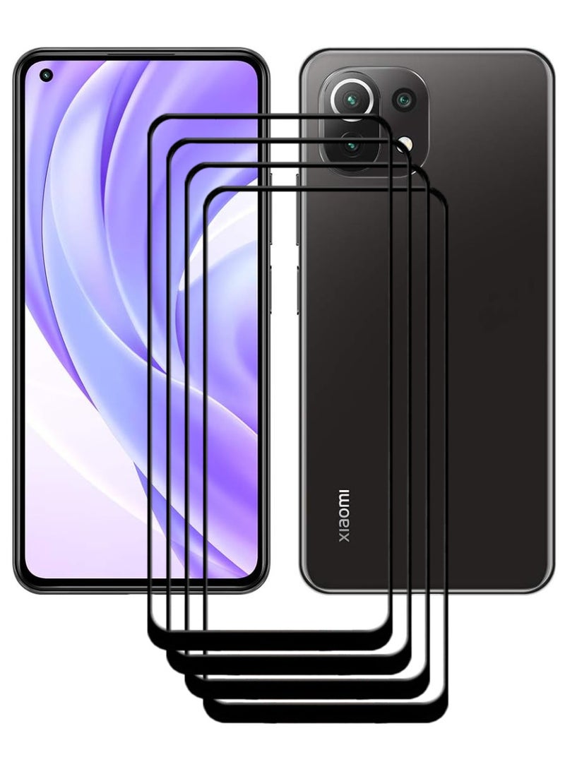 ACLIX 4 Pieces Antistatic ESD Dustproof Premium Quality High Definition Tempered Glass Screen Protector Designed For Xiaomi Mi 11 Lite - Image 1