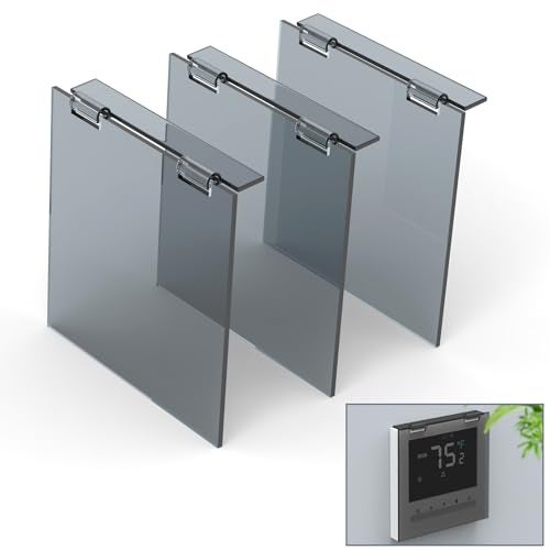 Flamorrow Air Conditioner Thermostat Panel Protection Cover 3 Pack 47 x 5 Wall Panel Protector AC Controller Cover Panel AntiTouch Central Ac Protection Cover for Air Conditioning Panel Acrylic - Image 1