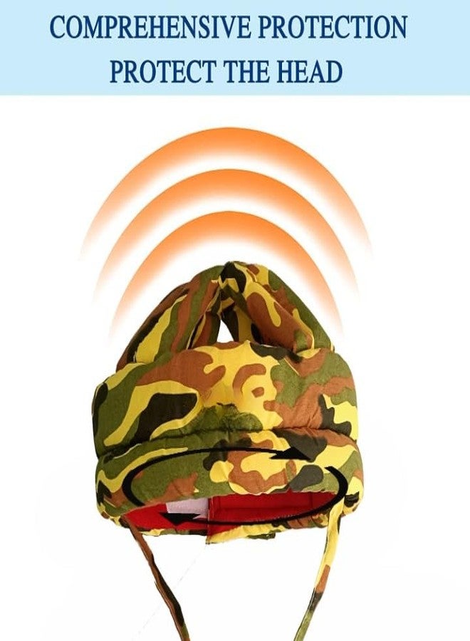 S-SQUARE Baby Helmet for Crawling Walking Baby Head Protector - Head Protection for Infant Baby No Bumps and Soft Cushion Safety Head with Baby Kneepads for Crawling (Militery kneepads) - Image 2