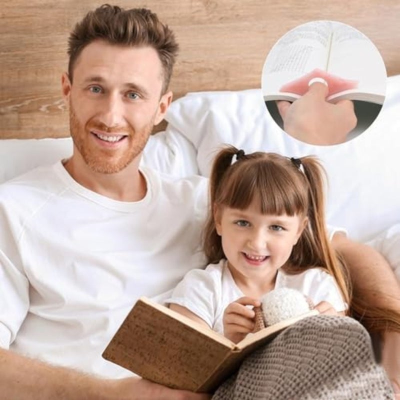 حامل صفحة الإبهام للقراءة، عبوتان، إشارة مرجعية لنمط الطاقة، حامل فتاحة الكتب، ملحقات الأصابع لمحبي اللون الوردي والأخضر الزيتوني - Image 4