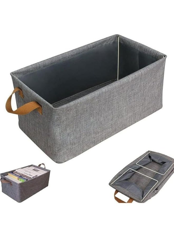 DIOTTI 4 PCS Foldable Closet Storage Bins, Clothes Organizer Box with Carrying Handles, Thickened Steel Frame Toy and Clothes Storage for Wardrobe, Bedroom, Home Organization（47*28*20cm） - Image 5