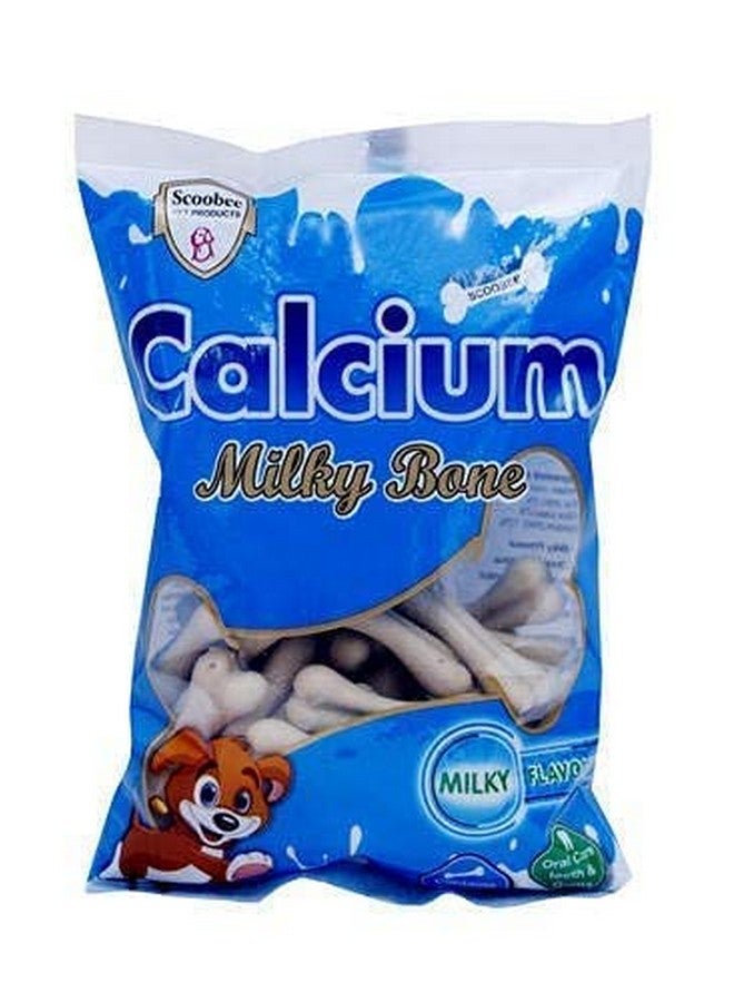 Pet Vegetarian Calcium Milk Bone | Milky Flavor Snack Treat For Dogs And Pets - Large, 12Pcs - Image 1
