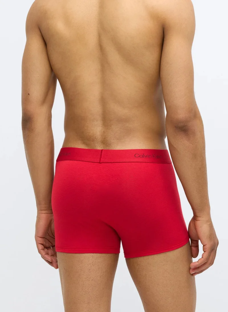 CALVIN KLEIN  3 Pack Trunks - Icon Logo Graphic for Men | Best Price UAE