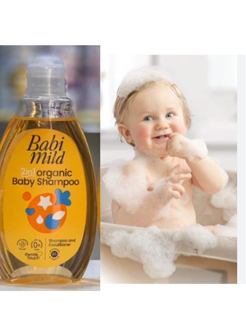 BabiMild - 2 In 1 Organic Baby Shampoo - 180ml - Image 3