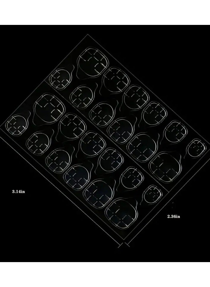 ORiTi 10 Sheet Ultrathin Waterproof Breathable Double-Sided False Nail Glue Sticker - Super Sticky Jelly Nail Sticker For Manicure - Transparent And Flexible - Image 2