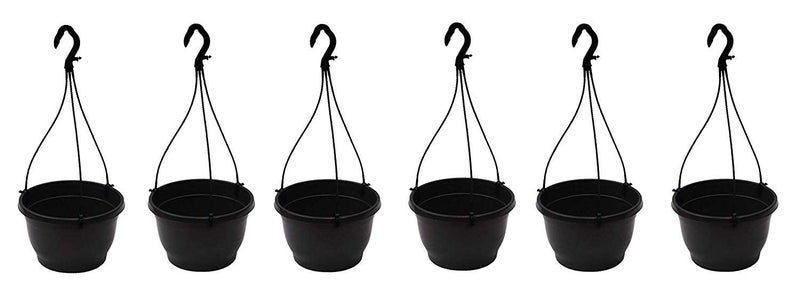 CAPPL Plastic Hanger for Planters, 30 cm Long (Black, Pack of 12) - Image 5