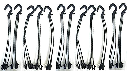 CAPPL Plastic Hanger for Planters, 30 cm Long (Black, Pack of 12) - Image 1