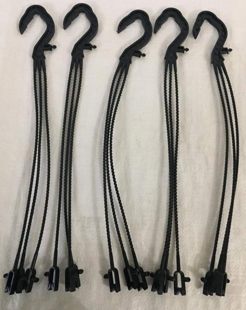 CAPPL Plastic Hanger for Planters, 30 cm Long (Black, Pack of 12) - Image 3