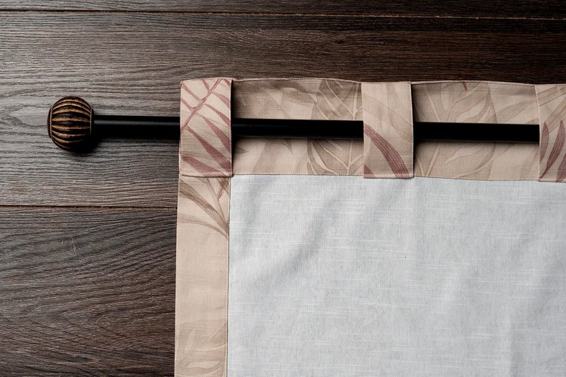 ميزون دي هيرمين Maison D 'Hermine Curtain 100 ٪ Cotton 50 "" X108 "Strtains 2 لوحة سهلة معلقة مع جيب وقضيب لغرف نوم المطبخ والمكاتب Creole - Beige - Spring/Summer - Image 5