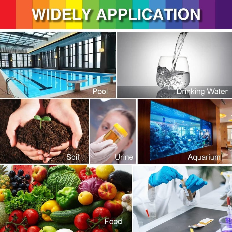 PH Test Strip - pH Meter 1-14 - Rapid Test for Water, Soil and Food - Acid and Alkaline Measuring Strips with High Accuracy - Image 5