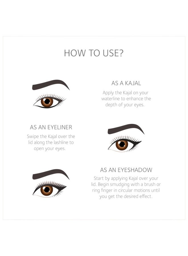 سول تري كحل "سول تري" (SoulTree) الأيورفيدي | درجة "الأزرق الحقيقي" (True Blue) 005 | تدرج لوني أزرق | مُعزز بـ 100% من السمن العضوي، وزيت اللوز، والكافور | يهدئ العيون، ويمنحها شعوراً بالبرودة والتغذية | 3 غرام - Image 2