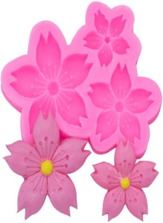 MATIN IMPEX 3D Mini Flowers Silicone Fondant Mold for Cake Decoration, Chocolate, Cupcakes, Sugarcraft, Polymer Clay, Candy, Cookies, Soap, Resin, and Wax Crafts - Image 1