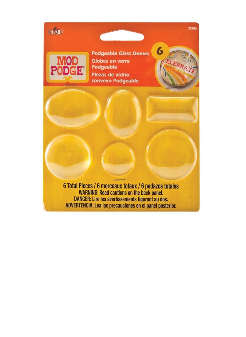 Mod Podge Podgeable Shapes 6/Pkg Glass Domes  - Image 3