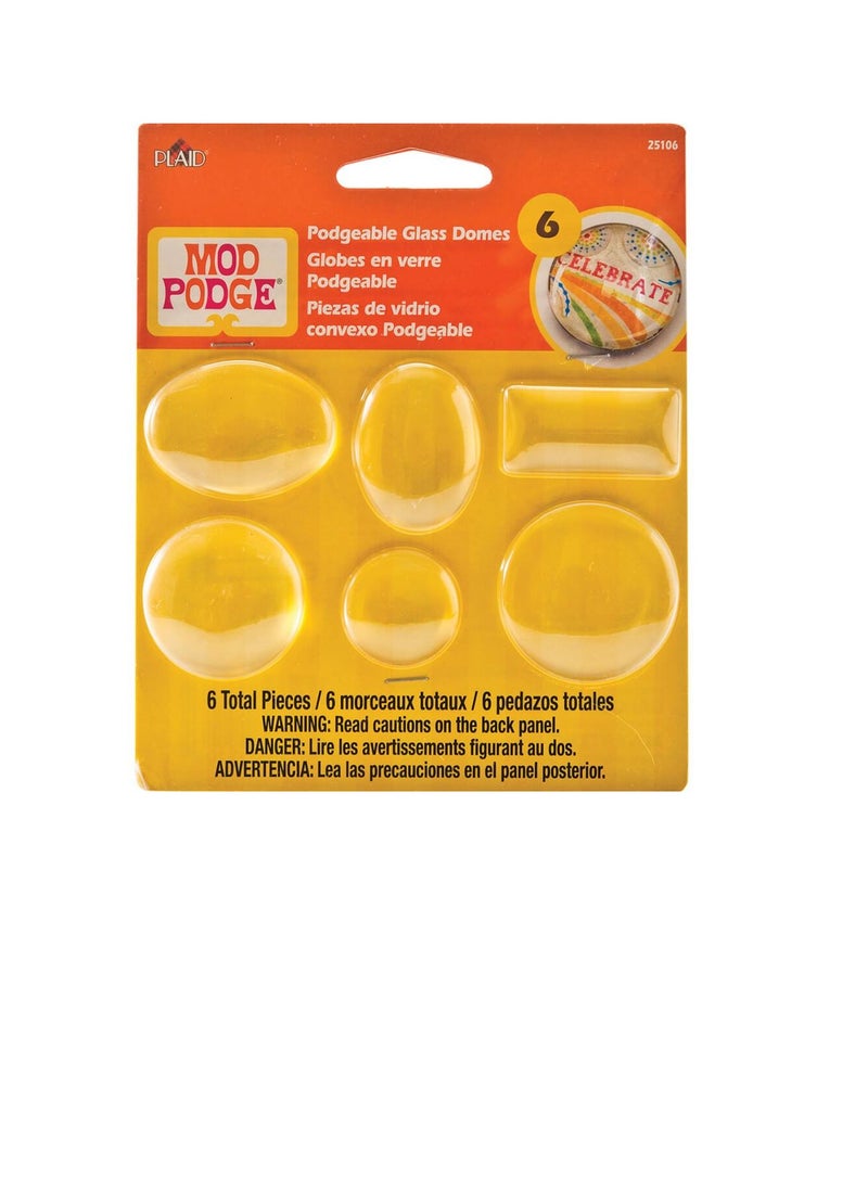 Mod Podge Podgeable Shapes 6/Pkg Glass Domes  - Image 2