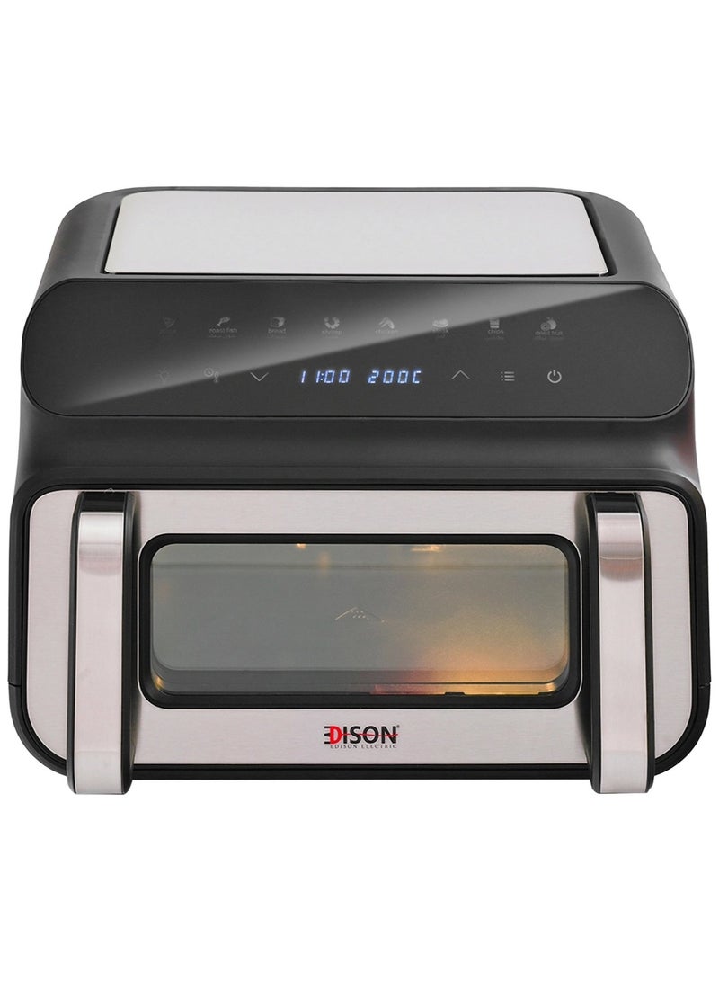 اديسون فرن بيتزا وقلاية إديسون، 2000 واط، 10 لتر، 8 وظائف - اسود - Image 2