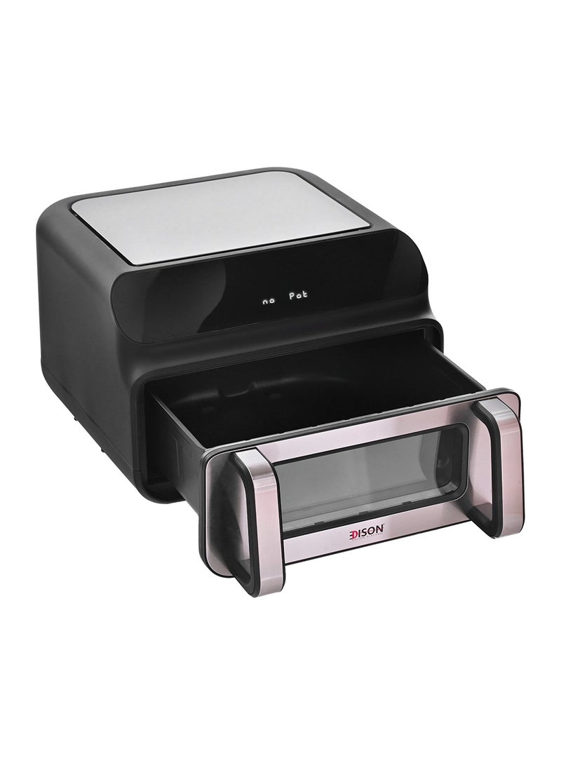 اديسون فرن بيتزا وقلاية إديسون، 2000 واط، 10 لتر، 8 وظائف - اسود - Image 3