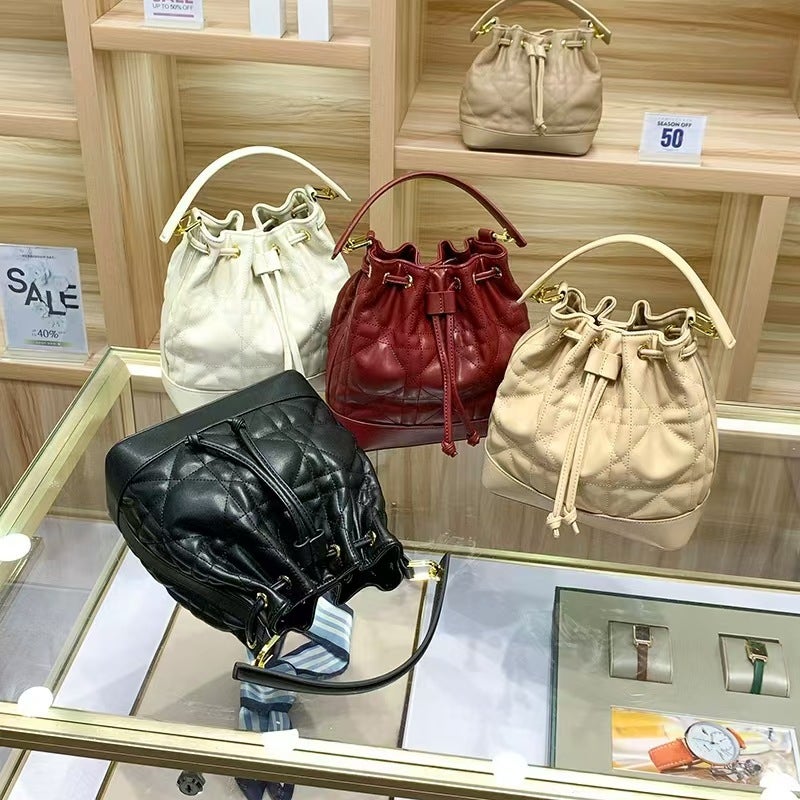 Bags Women'S Bags Style Simple And Fashionable Rhombus Single Shoulder Crossbody Chain Bag Bucket Bag Mini Creative - Image 2