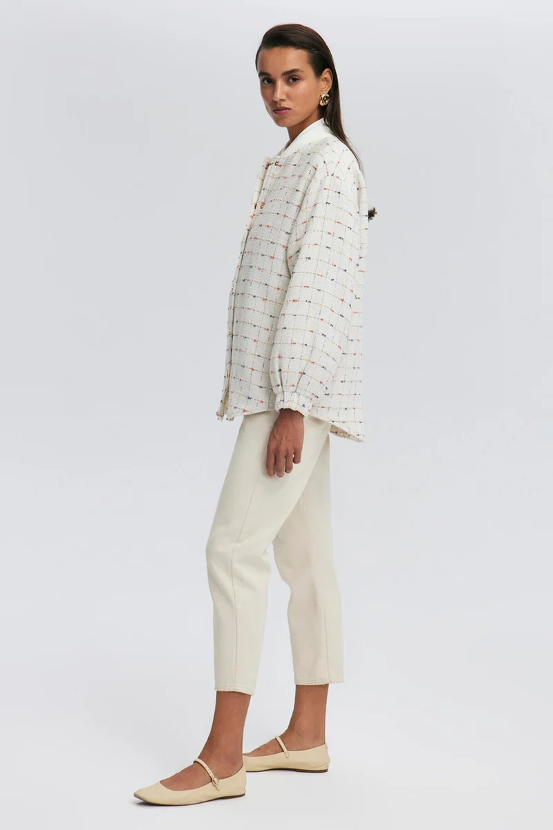 توتشي Tweed Bomber Jacket