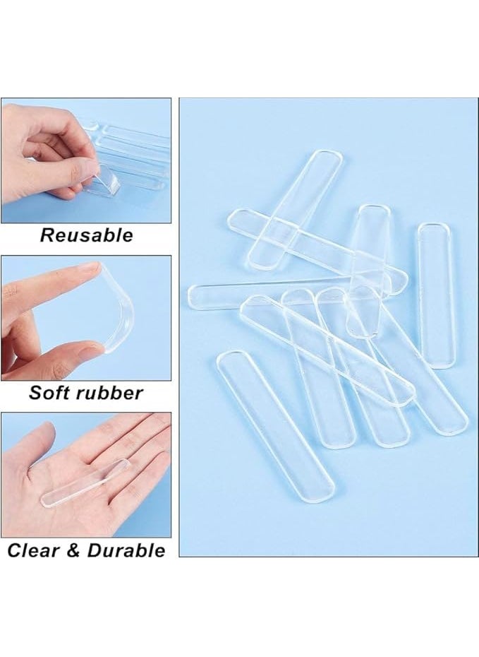 Shrux Shrux Silicon Slim Bumper Cabinet Door Bumpers ClearGlass Table Top Anti Slip Pads Silicon Bumper Strip for Chairs to Protect WallsSoft Close Door BumpersAnti Slip Silicon Strip 20  - Image 4